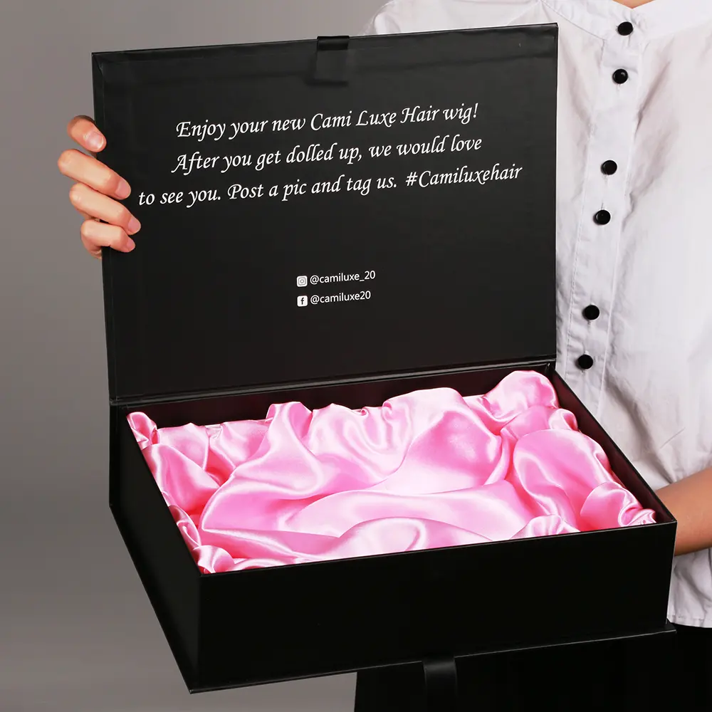 Caixa de presente de seda personalizado logotipo caixa de presente rígida para o casamento De Papel Magnético, laptop, cosméticos, caixa de embalagem brilhante de garrafas