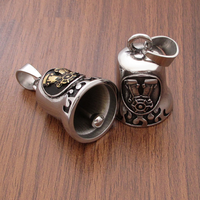 Accessoire de moto en acier inoxydable 316L, design de moteur V Twin, vibromasseur, gremlin de moto, pendentif de protection, porte-clés