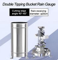 Jauge de précipitation en acier inoxydable de haute précision Impulsion analogique RS485 Jauge de pluie à double basculement pour la surveillance des précipitations