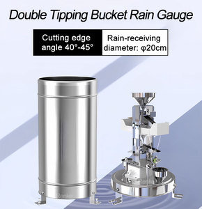उच्च सटीकता स्टेनलेस स्टील वर्षा गेज एनालॉग पल्स rs485 दोहरे टिपिंग बाल्टी वर्षा गेज - Product Image 6
