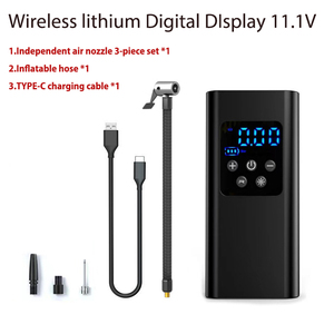 पोर्टेबल 4500mah 150psi 50w मिनी एब्स कार टायर इंफ्लेमेटर कॉर्लेस वायरलेस डिजिटल डिस्प्ले 150pi ऑटो एयर टायर दबाव मॉनिटर - Product Image 4
