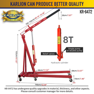Складные домкраты для грузовиков, подъемные домкраты, грузоподъемность 2 тонны, гидравлический домкрат для мастерской - Product Image 3