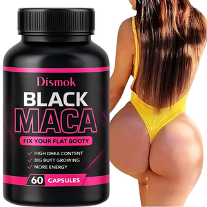 Капсулы для увеличения ягодиц Custom Big Hip Butt: мягкие таблетки для улучшения формы ягодиц с черной макой 600 мг, для взрослых, 60 капсул - Product Image 1