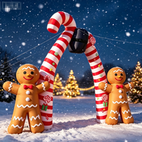 Arche de Noël gonflable en tissu Oxford de qualité supérieure, décorations de Noël avec Père Noël, pingouin, élan, pour location commerciale, célébrations de vacances, divertissement