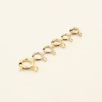 America Trend Bracelet rempli d'or 14K Anneaux à ressort Fermoirs Hip Hop Pendentif 5mm 5.5mm 6mm 7mm pour DIY Jewelry Necklace Making