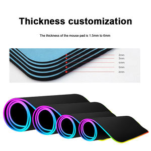Wholesale Custom RGB <b>Gaming</b> Mouse Pads <b>Large</b> Personalised <b>Mousepad</b> Custom Logo 3mm Rubber Waterproof Fabric Printed Customizable - Product Image 4