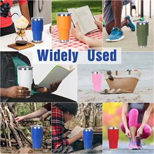 20 Pack 30oz Classic Powder Coated Stainless Steel <b>Double</b> <b>Wall</b> Vacuum Insulated Tumbler Durable Coffe Cup Bulk Travel <b>Mug</b> - Product Image 4