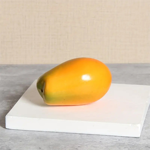 Modelo de Fruta de Papaya Artificial de PVC de 11*7.5cm para Decoración del Hogar, Halloween, Navidad, Regreso a Clases, Accesorios Falsos - Product Image 2