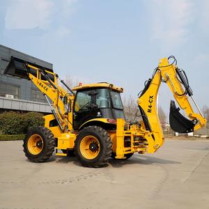 बैकहोए खुदाई लोडर ट्रैक्टर नई रेट्रो खुदाई आडोरा जेसीबी मिनी 4x4x4 व्हील बैकहोए लोडर 1.5m बकेट के साथ - Product Image 3