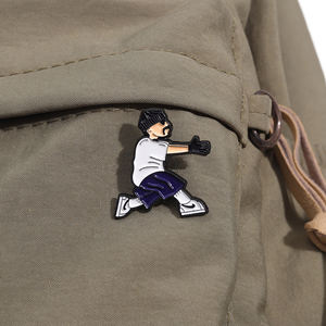 Карандаш Мультяшные эмалированные булавки креативные канцелярские Броши с персонажами Стиль Бег лацкан бейдж ювелирные изделия оптом - Product Image 3