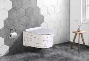 Wc Wall Hung <b>Toilets</b> Washdown Ceramic European Wall Hung Sanitary <b>Toilet</b> Bathroom - Product Image 5