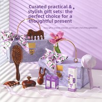 Coffret Cadeau Spa Créatif Minimaliste en Bois pour la Remise des Diplômes, Kit de Bain et de Voyage Bien-être et Auto-soin, Cadeau Transfrontalier Populaire pour Maman