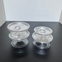 Boîtes de conserve à anneau de traction en plastique pour bonbons aux fleurs 3.5g avec couvercles-autocollants d'hologramme Rx personnalisés emballage pour boîtes de thon Pop Top Pet