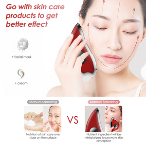 Handheld Microcurrent Face <b>Beauty</b> Device Rechargeable ABS Stainless Steel Skin Rejuvenation Electric Guasha <b>Tool</b> - Product Image 4