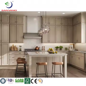 סגנון אמריקאי מותאם אישית ארונות מטבח אלון מטבח rta מודולרי סט mdf carcase המפעל סגנון שייקר לשימוש בקניון - Product Image 4