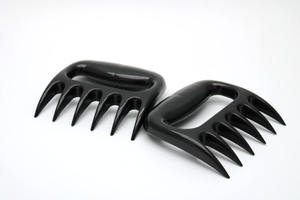 ولفيرين نمط حاد جدا BBQ <span class=keywords><strong>Claws</strong></span> PP مقبض رفع المواد العصي تمزيق اللحوم ملحقات شواء سوداء - Product Image 3