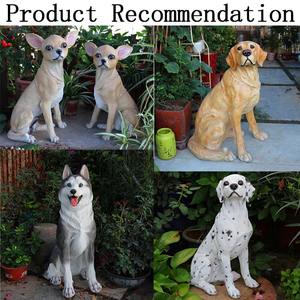 Artesanía de resina europea de gran tamaño, simulación de perro de fibra de vidrio, regalos exquisitos, <span class=keywords><strong>Rottweiler</strong></span>, Labrador, perros, mascota, cachorro, ornamento, figurita - Product Image 4