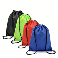 Sac à dos à cordon personnalisable avec logo imprimé en couleur pour événements sportifs, sac à cordon en polyester pour étudiants, entraînement de football, avec sangles