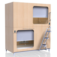 Lit superposé capsule moderne en bois massif écologique, tout inclus, durable, pour auberge de jeunesse et école - Meilleures ventes