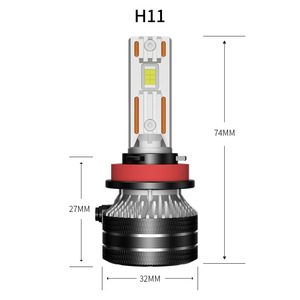Ampoules LED FSYLX Q7 Q5 H4 <span class=keywords><strong>H7</strong></span> H8 H11 30000LM 260W IP67 Étanche Haute Qualité <span class=keywords><strong>H7</strong></span> H11 9005 pour Phares de Voiture <span class=keywords><strong>Polo</strong></span> Nouveau 6500K - Product Image 6