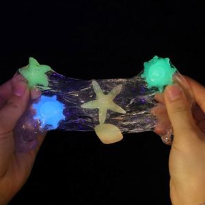 TOYSRUNNER Eco-Friendly Glow Dark Star Crystal Slime Soft <b>Clay</b> Plastic Mud DIY Accessory Play Dough <b>Modeling</b> EN71 Certified - Product Image 2