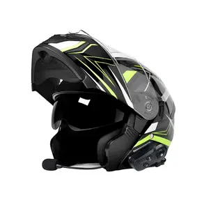 Approved Modular Full Face Helmet Dual Visor Casque De Moto Flip Up Motor Cycle Helmet Other wireless Motorcycle Accessories