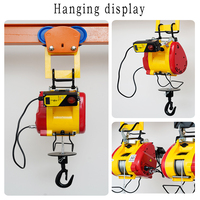 Treuil électrique portable à câble métallique de 300 kg/500 kg, 30 m, mini-treuil de levage, 220 V/110 V, pour la maison, l'atelier et l'entrepôt