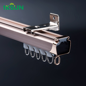 IKSUN, venta al por mayor, gancho de plástico, barra de cortina colgante, rieles de cortina con accesorios de cortina - Product Image 1