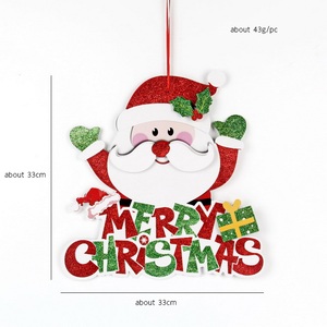 Décorations de Noël DIY : Kit de couronnes de Noël écologiques faites à la main, ensemble de pendentifs en peluche pour la décoration festive - Product Image 3