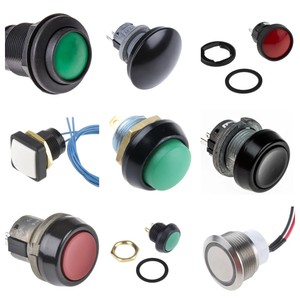 59-533 微型按钮开关 13.65mm 开孔 面板安装 瞬时动作 单刀单掷 IP67 - Product Image 2