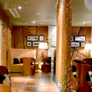 Set di Mobili per Ristorante in Legno <span class=keywords><strong>e</strong></span> Tessuto Stile Moderno, Divano a <span class=keywords><strong>Mezza</strong></span> Luna Classico per Caffetteria, Design Personalizzato - Product Image 3