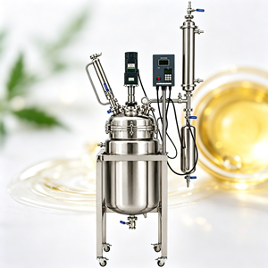 50L 80L 100L 200L Vacuum <b>Jacketed</b> Reaction Vessel <b>Pilot</b> Scale Crystallization Stainless Steel Reactor with Filter - Product Image 1