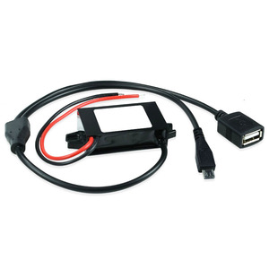 Modul Konverter DC ke DC IP68 Step Down 12V ke 5V <span class=keywords><strong>3A</strong></span> 15W Transformator Konverter USB A Female+Micro USB Male Output Adaptor Daya - Product Image 1