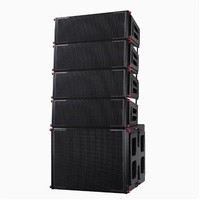 Haut-parleurs audio carrés de 10 pouces de Performance extérieure à distance haute puissance de scène professionnelle 8 paires 12 ensembles pour l'éclairage vidéo