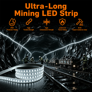 Tira de LED Industrial Ultra Brillante de 6000K IP68 para Túneles Mineros y Espacios Hostiles - Product Image 2