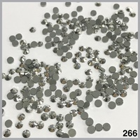 Pierres de verre bling-bling à dos plat, strass correcteurs en vrac pour bricolage Bikini décoratif, colle forte