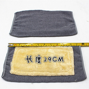 Knee Sleeve With Faux <b>Fur</b> Inner Elastic Fit For Men Motorcycle Sports Warm Protection Length 30cm Width 15cm - Product Image 4