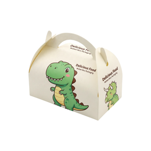 Boîte à repas jetable personnalisée en papier pour enfants, thèmes Happy Farm, Marvel, Kpop, <span class=keywords><strong>Pizza</strong></span>, Restaurant, Emballage Premium 4 compartiments - Product Image 1