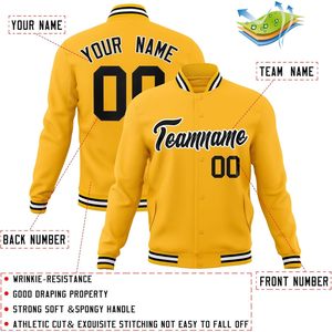 เสื้อแจ็คเก็ตวาร์ซิตี้แบบกำหนดเองสำหรับผู้ชายและผู้หญิง สไตล์บอมเบอร์ เบสบอล สตรีทแวร์ ปักชื่อ หมายเลข และโลโก้ได้ตามต้องการ - Product Image 2