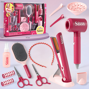 Girls Pretend Play Make up Hair Salon Realistic Hair Styling Toy <strong>Kit</strong> with Bladeless Hair Dryer Accessories Role Play House Toys - Product Image 6