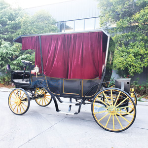 Nouvelle Conception 2025 – Carrosse de Mariage Personnalisé à Chevaux, Chariot de Tourisme, Carrosse Royal Électrique à Chevaux à Vendre - Product Image 6
