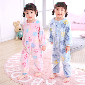 Barboteuse d'automne et d'hiver à la mode, épaisse et chaude avec fermeture éclair pour enfants, bébés, enfants, garçons et filles, vente en gros - Product Image 2