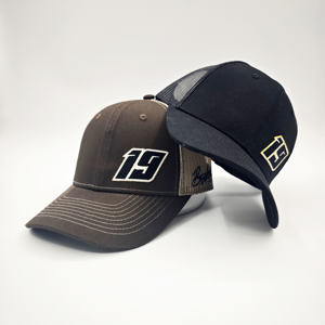 Casquette de sport en tissu éponge imperméable avec logo personnalisé brodé en 3D, casquette ajustée à visière incurvée - Product Image 2