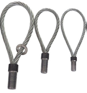 Sangle <span class=keywords><strong>de</strong></span> levage en câble métallique galvanisé avec boucles filetées - Installation facile pour le levage <span class=keywords><strong>de</strong></span> béton résidentiel et commercial - Product Image 2