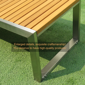 Fábrica al por mayor Patio al aire libre Jardín Muebles de calle <span class=keywords><strong>Mesa</strong></span> de <span class=keywords><strong>picnic</strong></span> de <span class=keywords><strong>madera</strong></span> y Banco - Product Image 2