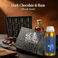 Minyak Wangi Lilin Hadiah Aroma Kakao Osmanthus Cendana Seri Rum Koleksi Aroma Kayu |   Formula Kustom OEM untuk Lilin Hadiah