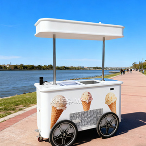 Carritos de Venta Rápida OEM para Hot Dogs y Helados con Ruedas, Remolque de Comida para BBQ, Camión Cafetería en Venta, Fibra de Vidrio - Product Image 2
