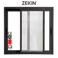 ZEKIN fenêtre en verre feuilleté en aluminium moderne occultant fenêtres coulissantes absorbant le son cadre en acier pour les chambres principales