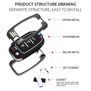 Étui de protection pour clé de voiture en alliage de zinc et gel de silice pour Leopaard MATTU KOMI KYLIN CS9 CS10, porte-clés, accessoires de sac - Product Image 5