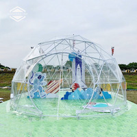 Tente Sphérique de Luxe Entièrement Transparente en PVC, Diamètre 3m 4m 5m, Quatre Saisons, Monocouche, Étanche, Dôme pour Influenceurs